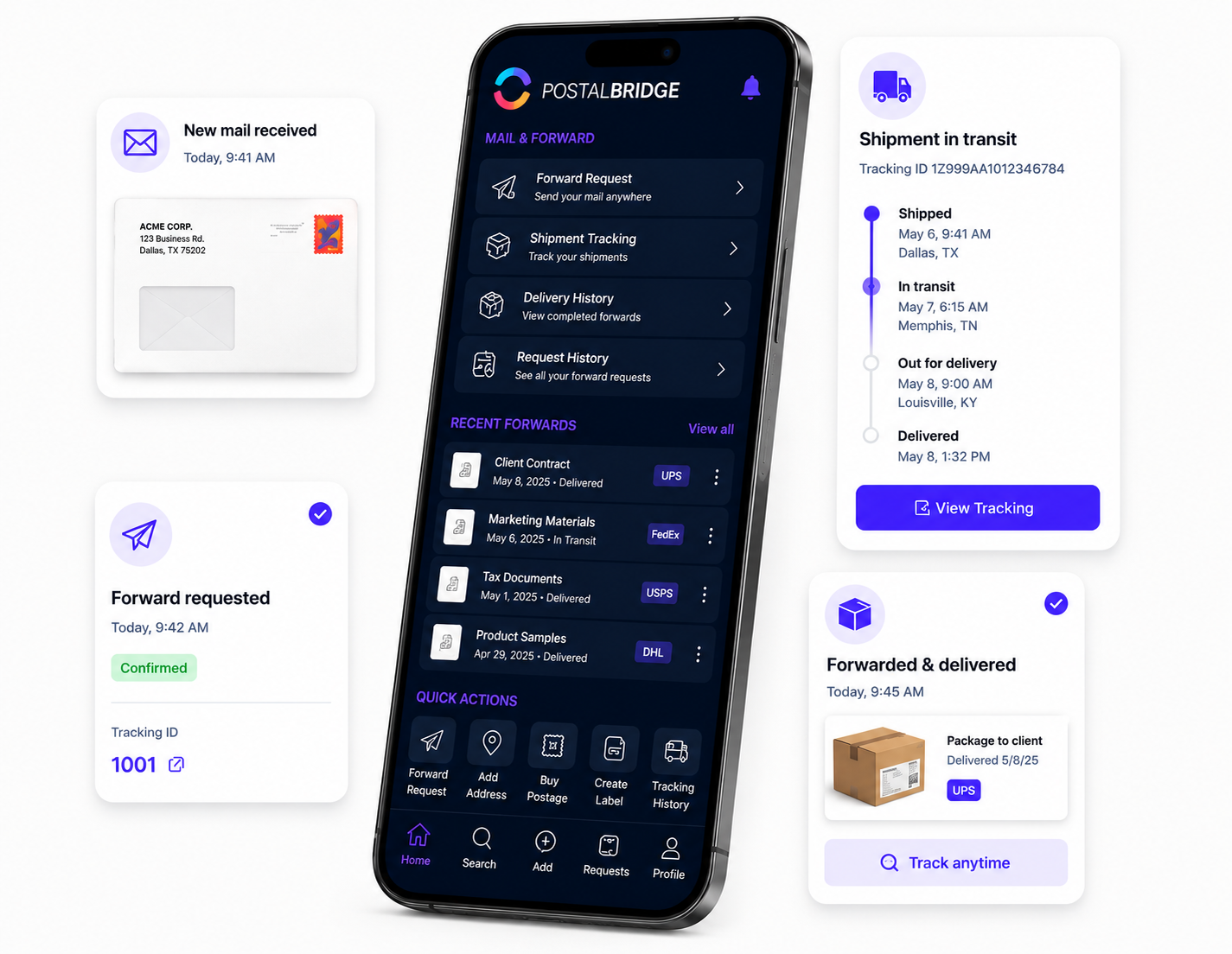 SealLoop virtual business address and online mailbox setup preview