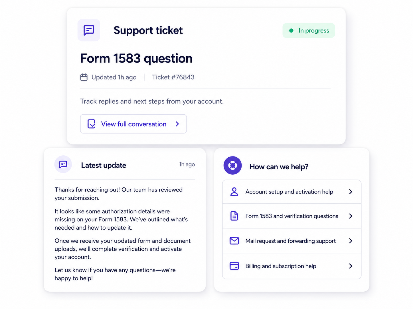 SealLoop support workflow preview